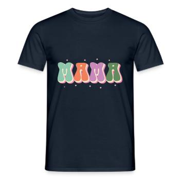 Ich Ging Von Mama Zu Mama, Von Mama Zu Mama - Männer T-Shirt - Navy - Vorne - AI Model Male 178 light (178cm)