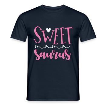 I went from mom to mom to sweet Saurus - Men's T-Shirt - navy - Front - AI Model Male 178 light (178cm)