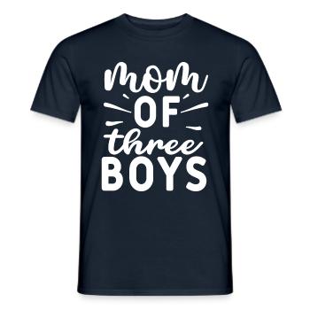 Je suis allée de maman en maman, puis de mère de - T-shirt homme - marine - Devant - AI Model Male 178 light (178cm)
