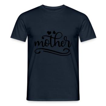 Ich Ging Von Mama Zu Mama, Von Mama Zu Mutter, - Männer T-Shirt - Navy - Vorne - AI Model Male 178 light (178cm)