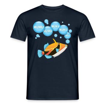 Humuhumunukunukuapua'a Hawaiianischer Riff-Drücker - Männer T-Shirt - Navy - Vorne - AI Model Male 178 light (178cm)