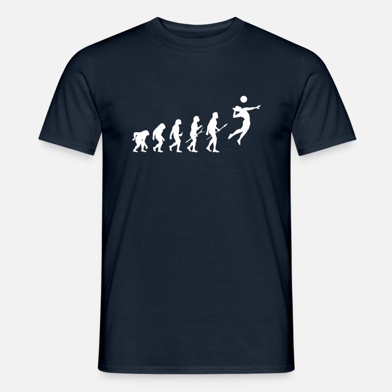 Evolution Volley- - Männer T-Shirt - Navy
