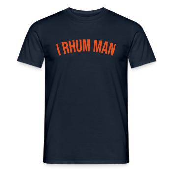 Alkohol-Humor Rum - Männer T-Shirt - Navy - Vorne - AI Model Male 178 light (178cm)