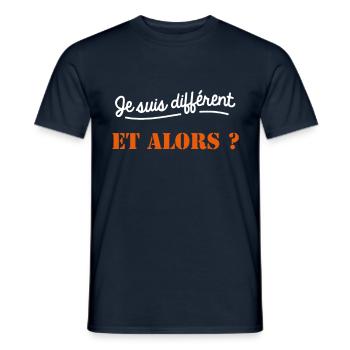 handicapé handicap - T-shirt homme - marine - Devant - AI Model Male 178 light (178cm)