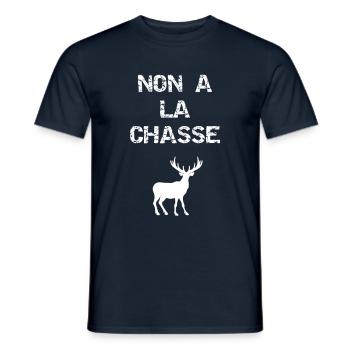 Laissez les animaux tranquille - T-shirt homme - marine - Devant - AI Model Male 178 light (178cm)