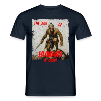 Ork Orc the age of humans is over - Männer T-Shirt - Navy - Vorne - AI Model Male 178 light (178cm)