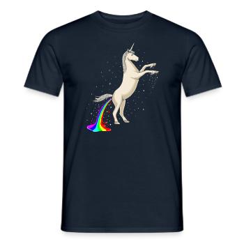 Science Behind Rainbows - Men's T-Shirt - navy - Front - AI Model Male 178 light (178cm)