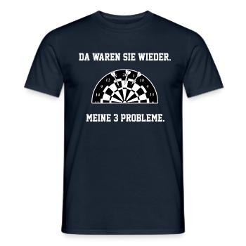 Jeu de fléchettes amusante Fléchettes Cadeaux - T-shirt homme - marine - Devant - AI Model Male 178 light (178cm)