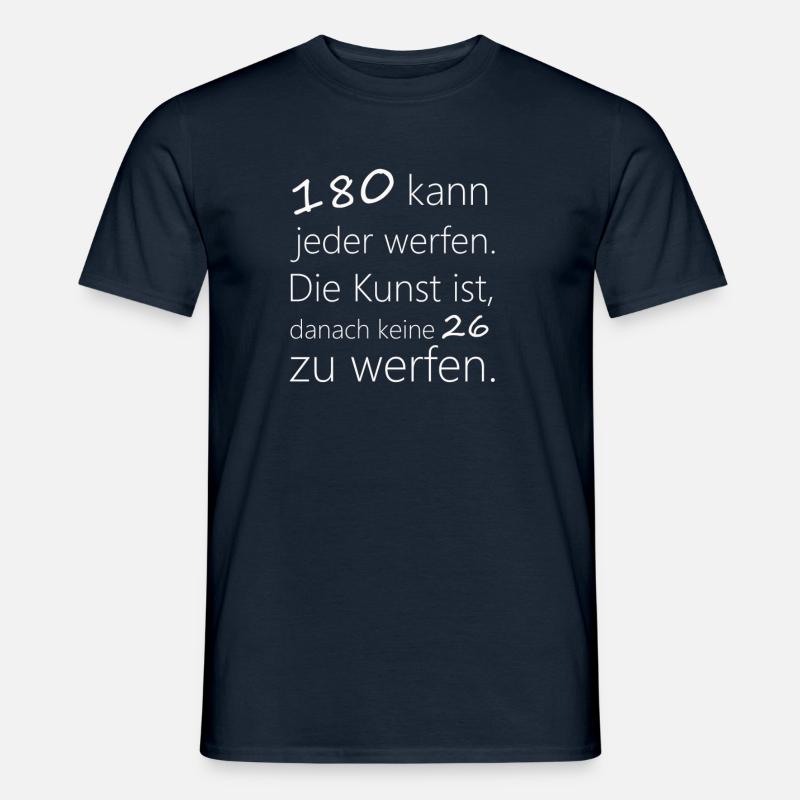 Lustiger Dart Spruch Dartscheibe Darten Geschenk - Männer T-Shirt - Navy