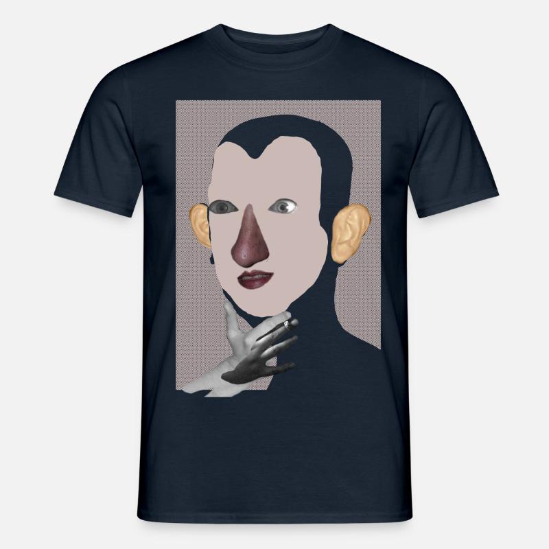 Fld.) Denke Thinkah - Männer T-Shirt - Navy