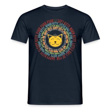 SOFT KITTY SONG - Männer T-Shirt - Navy - Vorne - AI Model Male 178 light (178cm)