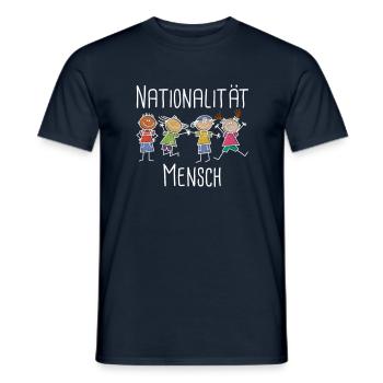 nationalité homme - Anti-Racisme - Diversité - T-shirt homme - marine - Devant - AI Model Male 178 light (178cm)