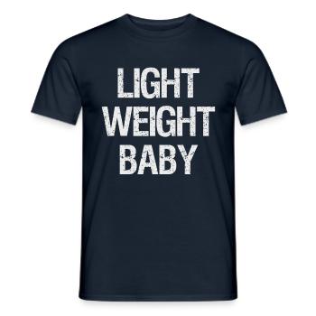 Light Weight Baby - Bodybuilding Training Gym - Men's T-Shirt - navy - Front - AI Model Male 178 light (178cm)
