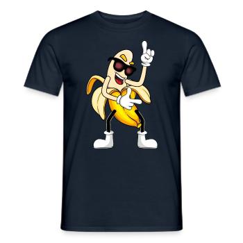 Tanzende Banane - Männer T-Shirt - Navy - Vorne - AI Model Male 178 light (178cm)