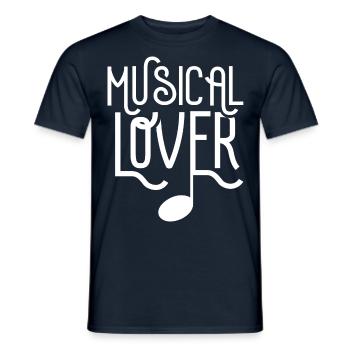 Musical Lovers Fest Musicals Festival Music - Men's T-Shirt - navy - Front - AI Model Male 178 light (178cm)