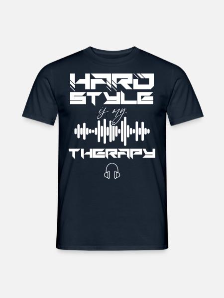 Hardstyle Techno Musik Hard Style DJ - Männer T-Shirt - Navy