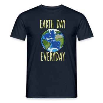Earth Day Tag Erde Our Earth unsere Erde Planet - Men's T-Shirt - navy - Front - AI Model Male 178 light (178cm)