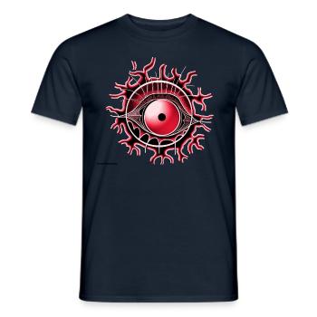 Rouge œil - T-shirt homme - marine - Devant - AI Model Male 178 light (178cm)
