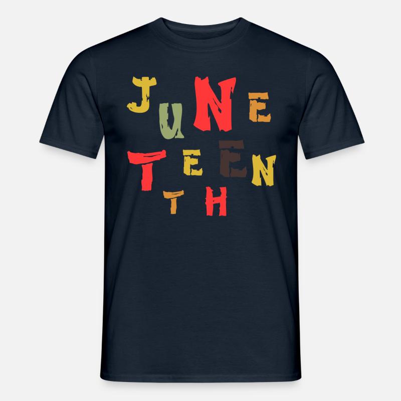 Witzige Tshirts Juneteenth Geschenkidee Männer - Männer T-Shirt - Navy