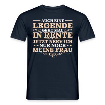 Rentner Ruhestand Humor Rente Geschenk - Männer T-Shirt - Navy - Vorne - AI Model Male 178 light (178cm)