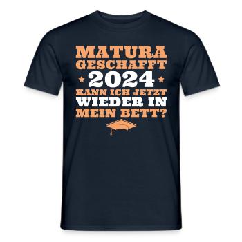Matura bestanden 2024 Abschlussprüfung - Männer T-Shirt - Navy - Vorne - AI Model Male 178 light (178cm)
