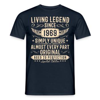 1969 Jahrgang Einfach Einzigartig Geburtstag - Männer T-Shirt - Navy - Vorne - AI Model Male 178 light (178cm)