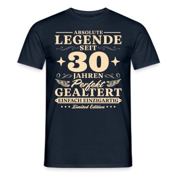 30 Jahre Perfekt Gealtert 30 Geburtstag - Männer T-Shirt - Navy - Vorne - AI Model Male 178 light (178cm)