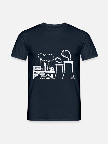 Skitze - Power Plant - Men's T-Shirt - navy