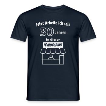 30 Jahre in einer Firma - Männer T-Shirt - Navy - Vorne - AI Model Male 178 light (178cm)