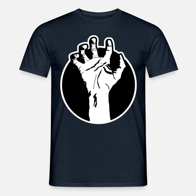 Logo della mano Zombie - T-shirt uomo - navy