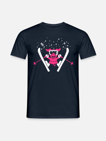 Pistensau 2C - Männer T-Shirt - Navy