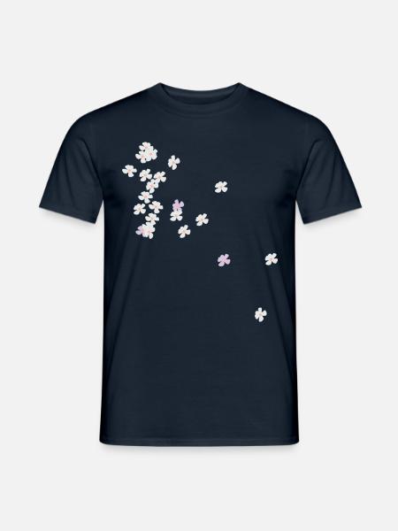 Blume - Männer T-Shirt - Navy