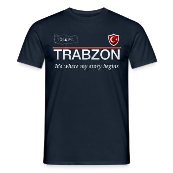 Trabzon - Männer T-Shirt - Navy - Vorne - AI Model Male 178 light (178cm)