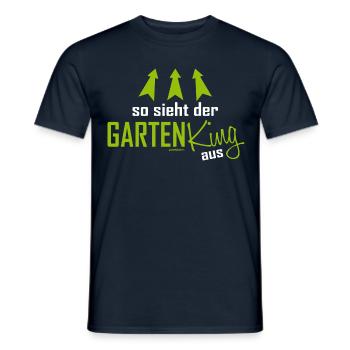 Garten King - Männer T-Shirt - Navy - Vorne - AI Model Male 178 light (178cm)