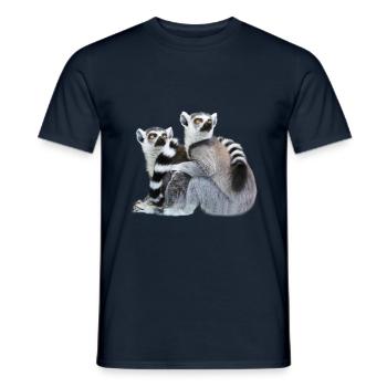 Lemur Lemur Design Men Women Gift - Men's T-Shirt - navy - Front - AI Model Male 178 light (178cm)
