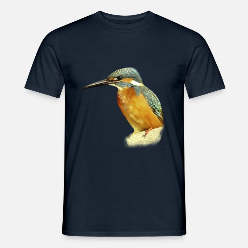 Cadeau d'illustration de conception de Kingfisher - T-shirt homme - marine