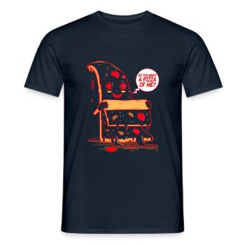 Do You Want A Pizza Of Me? - Men's T-Shirt - navy - Front - AI Model Male 178 light (178cm)