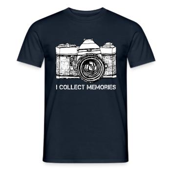 Fotograf Erinnerungen Geschenk - Männer T-Shirt - Navy - Vorne - AI Model Male 178 light (178cm)