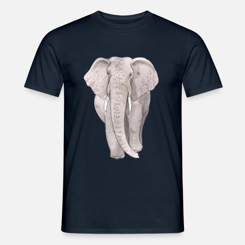 Großer Elefant - Männer T-Shirt - Navy