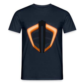 Motorcycle Mask 1290 - Men's T-Shirt - navy - Front - AI Model Male 178 light (178cm)