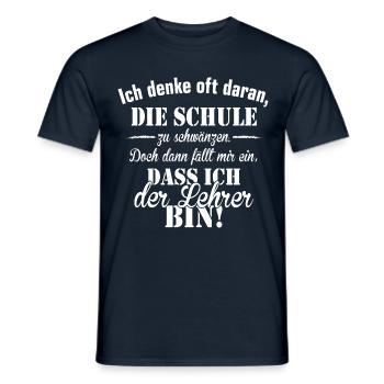 Lehrer - Männer T-Shirt - Navy - Vorne - AI Model Male 178 light (178cm)