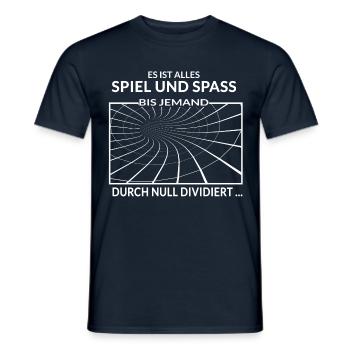 Spiel und Spass - Mathematik - Männer T-Shirt - Navy - Vorne - AI Model Male 178 light (178cm)