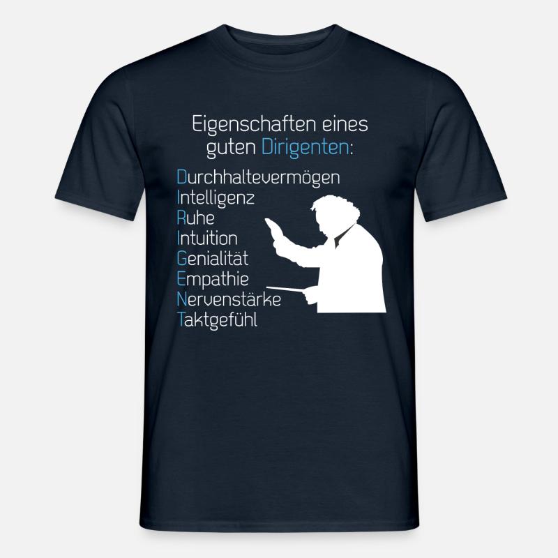 Eigenschaften Dirigent - Männer T-Shirt - Navy