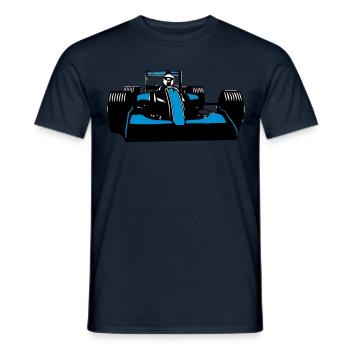 Race Car Racing cool - Men's T-Shirt - navy - Front - AI Model Male 178 light (178cm)