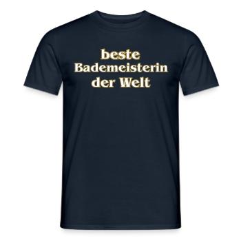 beste Bademeisterin der Welt - Männer T-Shirt - Navy - Vorne - AI Model Male 178 light (178cm)