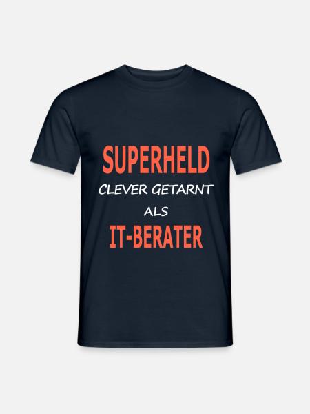 itberater_superheld - Männer T-Shirt - Navy