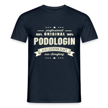 Podologin aus Leidenschaft - Männer T-Shirt - Navy - Vorne - AI Model Male 178 light (178cm)
