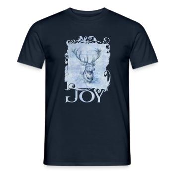 Joy to the world - Männer T-Shirt - Navy - Vorne - AI Model Male 178 light (178cm)