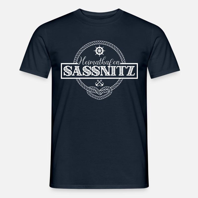 Heimathafen Sassnitz - Männer T-Shirt - Navy