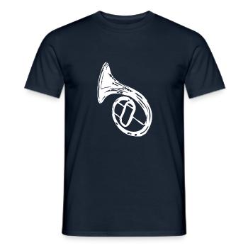Tuba - Männer T-Shirt - Navy - Vorne - AI Model Male 178 light (178cm)